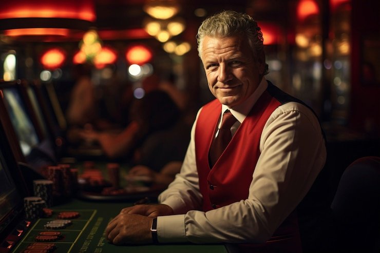 Live casino table with multiple camera angles